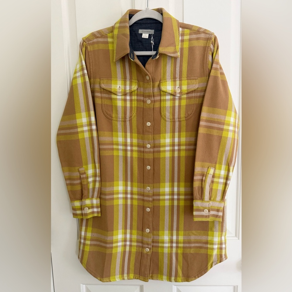 Outerknown Womens Organic Cotton Blanket Shirt Dress Size S